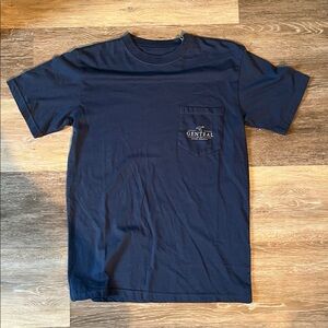 Genteal Blue Cotton Logo Tee